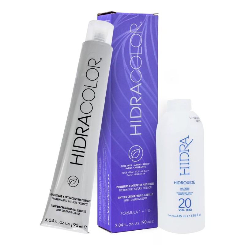 Hidracolor Tinte Para Cabello Hidracolor Naturales 90 Ml + Peróxido