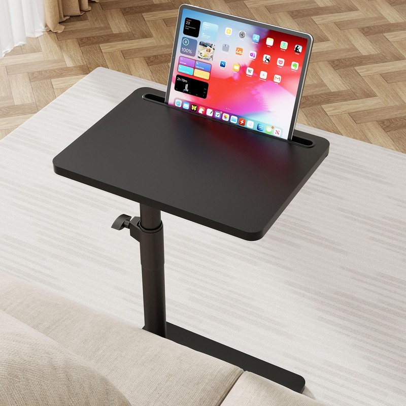 YUHFERA Sofa Armrest Tray Table for Couch - 360° Swivel