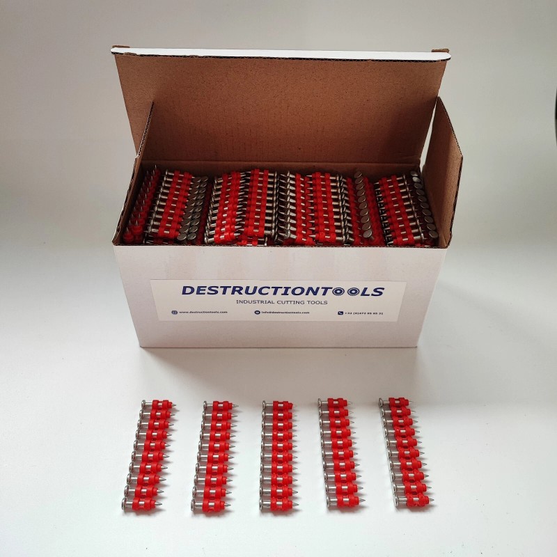 Destructiontools 1000x collated concrete nails 19mm - for Dewalt C5