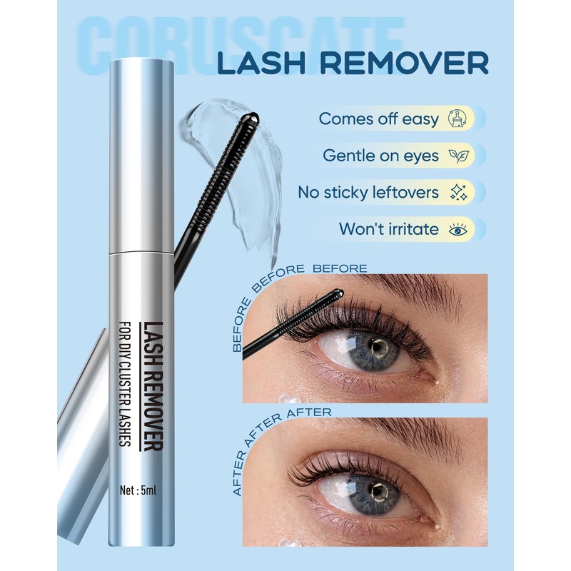 CORUSCATE Lash Cluster Glue Bond and Seal Lash Remover Eyelash