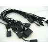 50pcs of Black Tag String Lock Fastener Labeling Tagging Supplies