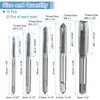 uxcell 2 Set (10pcs) Hand Threading Taps M3 M4 M5