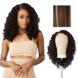 Sensationnel Butta Lace Precut Wigs - Unit 11 Glueless Extra Wide 5 Inch Deep Parting Synthetic Pre Tweezed Smaller Knot Hairline (BALAYAGEMOCHA)
