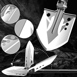 aiGear Camping Shovel Axe Outdoor Survival Tool Set for Camping Hiking Backpacking Men Survival Emergency(CSA-4232)