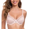 Lemorosy Women's Minimiser Bra with Underwire, Full Cups, Large Sizes,