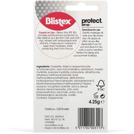 Blistex Ultra Lip Balm with SPF 50 Plus Lip Protection from UVA and UVB Rays, 4.25 g (6 Pack)