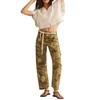 LifeShe Camo Cargo Pants for Women Army Camouflage Mid Rise