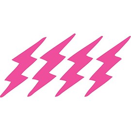 Decaltor Pink Lightning Bicycle - Laptop Stickers - 5" Vinyl Decal -Funny Laptop, Phone, Tablet Vinyl Decal Sticker,Bumper Sticker,Sport Helmet