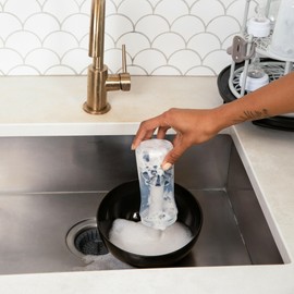 The First Years Suds Baby Bottle Washer - Includes Built-in Baby Bottle Brush - Baby Bottle Cleaner and Bottle Cleaning Brush