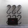 30 Pack Black S Hooks, 3.3 Inch Large S Shaped