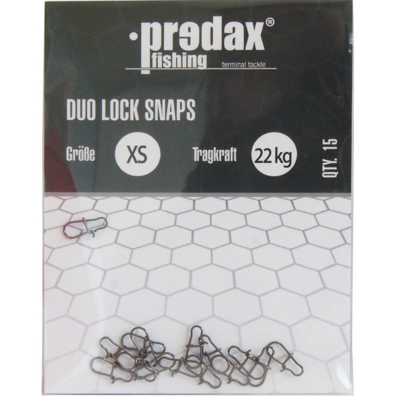 Predax Duo Lock Snap 15 Snaps Size XL 63 kg