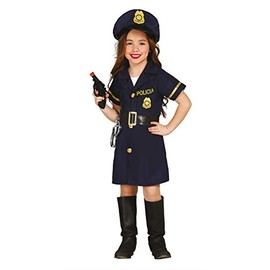 Guirca Police Costume for Girls, Police Costume Size 98-146, 98-104.