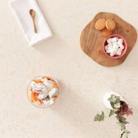 GAMUSI Christmas Jacquard Gold Yarn Dining Table Cloth Rectangle Christmas Decoration 140x240cm Gold