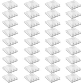 SIEDiNLAR 4x4 Post Caps White 36 Pack, Deck Post Covers Outdoor Waterproof, Fits 4x4 3.5x3.5 Vinyl/Wood Posts for Fence Deck Mailbox Patio Decor
