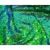 Unbranded Iridescent Emerald Green Mini Sequin Fabric By The Yard