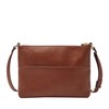 Fossil Women's Fiona Leather Small Crossbody Purse Handbag, Brown (Model: