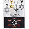 FaithHeart Megan Star of David Necklace Men Vintage Jewish Jewelry