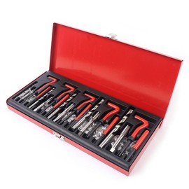 YyanLAK 131-Piece Thread Repair Kit, Car Engine Repair Kit, with M5 M6 M8 M10 M12 Inserts Sleeves and Allen Key Including Metal Case