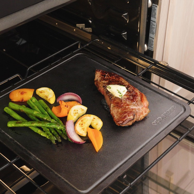 Old Stone Pizza Steel for Oven, 14x14-Inch, 1/4-inch Thick