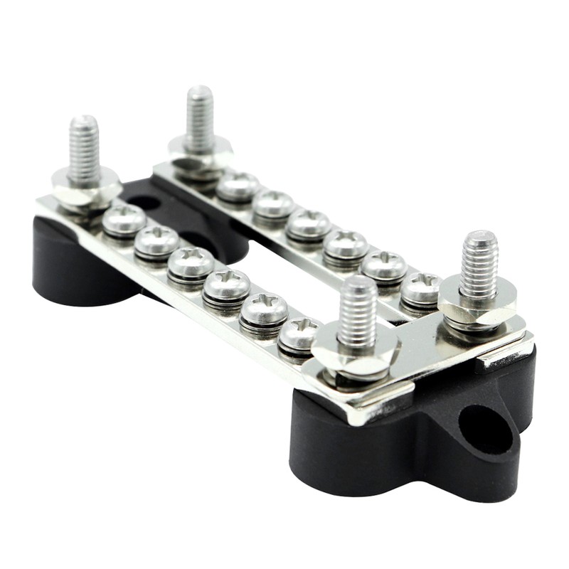 Dual Row Bus Bar Electrical Terminal Junction Box 12V 150A