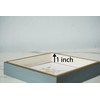 PLUSCHEN 7x7 Blue Beige Square Picture Frame, 7x7 Resin Photo