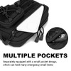 Tactical Pouch, Molle EDC Pouch Bag with Adjustable Waist Strap,