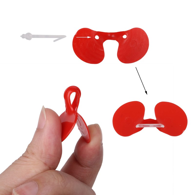 50PCS Pack PinlessEye Glasses Pheasant Poultry Blinders Spectacles Anti Pecking