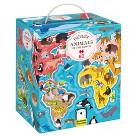 Puzzlove Animals of The World (60 Pcs) 4+ Floor Puzzle