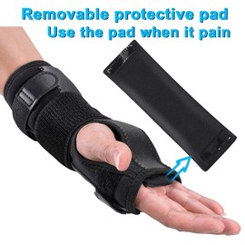 PKSTONE Wrist Splint for Carpal-Tunnel Syndrome, Adjustable Compression Wrist Brace for Right and Left Hand, Pain Relief for Arthritis, Tendonitis, Sprains