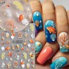6 Sheets Ocean Nail Stickers for Nail Art Summer Starfish