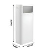 WanWanKa Trash Can with Lid, Large Tall 8 Gallon Commercial