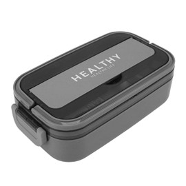 Zerodis Leakproof and Micro Safe Bento Lunch Box 316 Stainless Steel 700ml Capacity Enjoy Hot or Cold Meals Anywhere Ideal for School and Office (Gray)