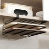 Under Counter Hanging Shelf Layered Design Safe Organizer for Kitchen