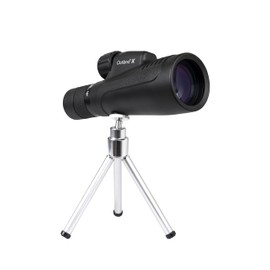 Celestron 72373 Outland X 10-30x50mm Waterproof Monocular with Tripod, Cleaning Cloth, Eyepiece Covers and Belt Case - Durable Housing, BaK-4 Prism Glass and Multi-Coated Optics, Black