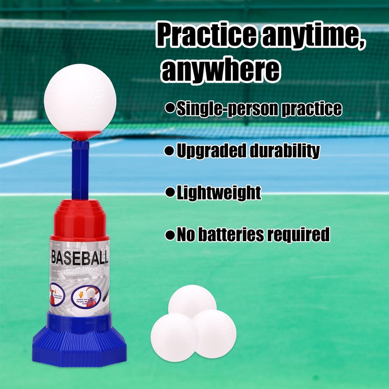 Sinbana Baseball Training Equipment Set, Durable PP & ABS Pop-Up