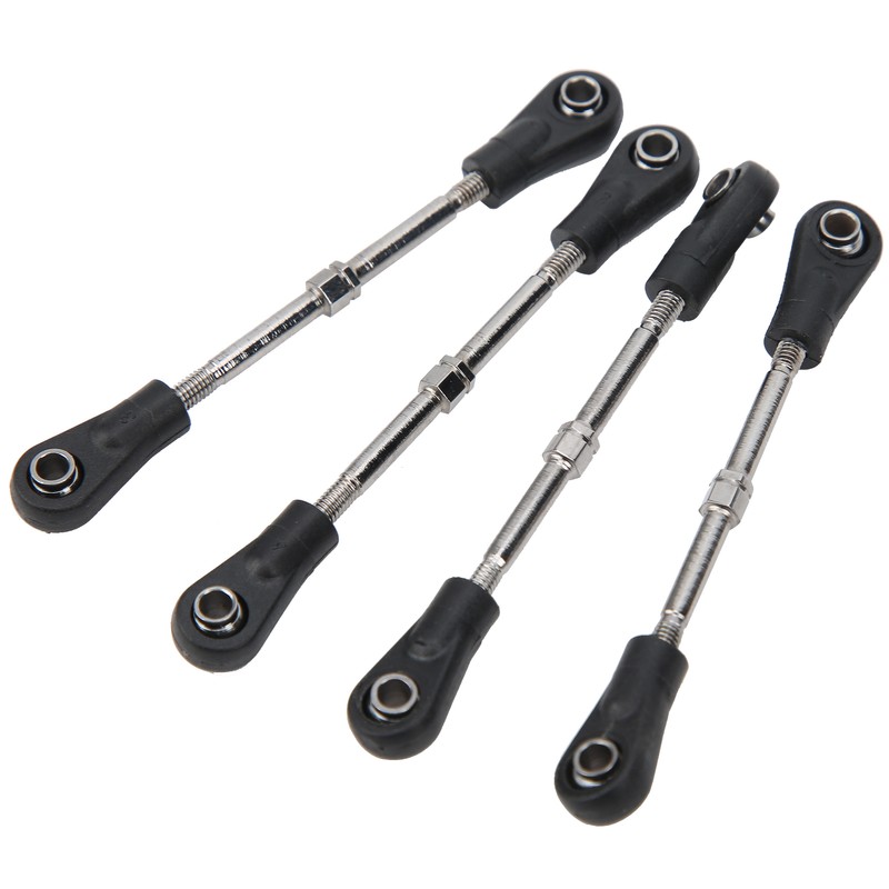 4pcs RC Steering Tie Rod Adjustable Rear Upper Linkage Rod