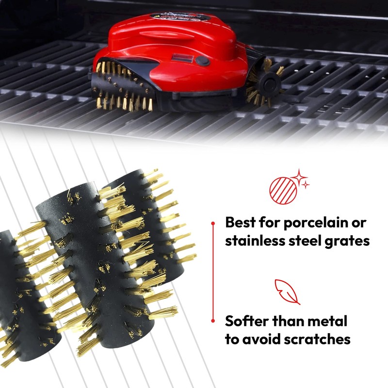 Grillbot GBB201 Replacement Brushes for Grillbot Automatic BBQ Grill Cleaning