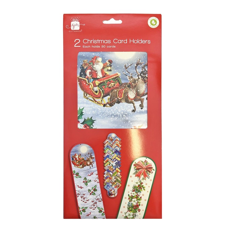 Widdle Gifts Christmas Card Holder for the Wall - Pack