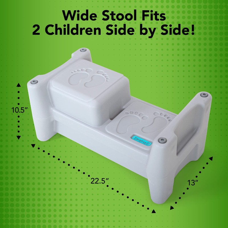 Simplay3 Sibling Step Stool, Lightweight and Non-Slip Step Stool for
