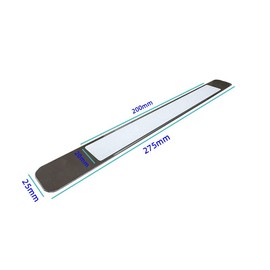 RecDec 2 Pack Magnetic Clipper Guards Organizer Magnetic Comb Holder Mount 11 Inch Metal Adhesive Plate for Andis Master Dual Magnetic Combs Attachment Magnetic Hair Clipper Guard Magnet Guide Comb