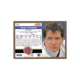 1991 Score Football Card #251 Scott Norwood