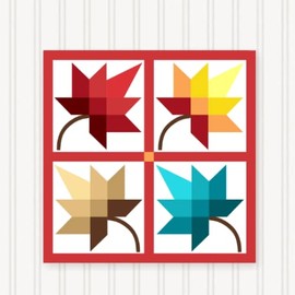 BARN Quilt Block Outdoor Square BQ008-05 | 6 Sizes | Outside Pattern | Wall Art | Yard Art | Barn Quilt Sign | Farm Quilt Design (18" x 18" 1 Sided)