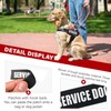 2Pack Service Dog Patches - Removable Patches with Hook Backing