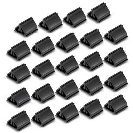 Maitys 24 Pcs Plastic Game Piece Card Stands Holder Plastic Board Pieces Markers DIY Playing for Board Game Party Favor(Black)