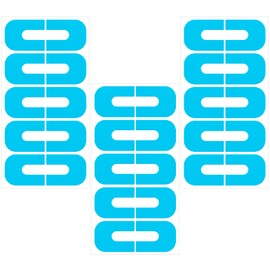 Hzopcw 30pcs Nail Polish Protectors, U-Shape Gel Cuticle Guards, Self-Adhesive Fingernails Stickers for Nail Art Manicure Painting- Blue