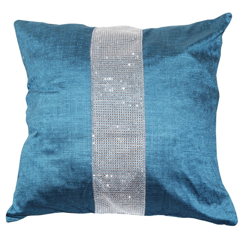 Emma Barclay Eclat - Diamante Panel Velvet Cushion Cover in