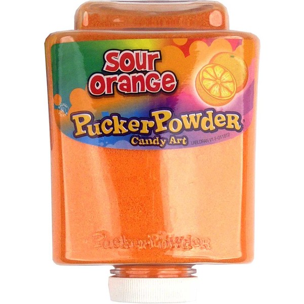 Sour Orange Pucker Powder Candy Art - 9.5 Oz Bottle