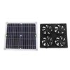 Solar Panel Fan Kit Monocrystalline Silicon Solar Panel Weatherproof 4