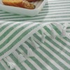 meioro Tablecloths Striped Tassel Table Cloth Rectangular Tablecloth Cotton Linen