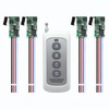 GUIRUIMOON 4 Channel Wireless Remote Switch, Mini Wireless Switch 5V/12V/24V